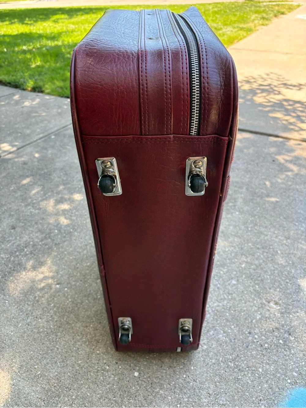 MCM Vintage LYNX Genuine Leather Large Suitcase w/ Wheels